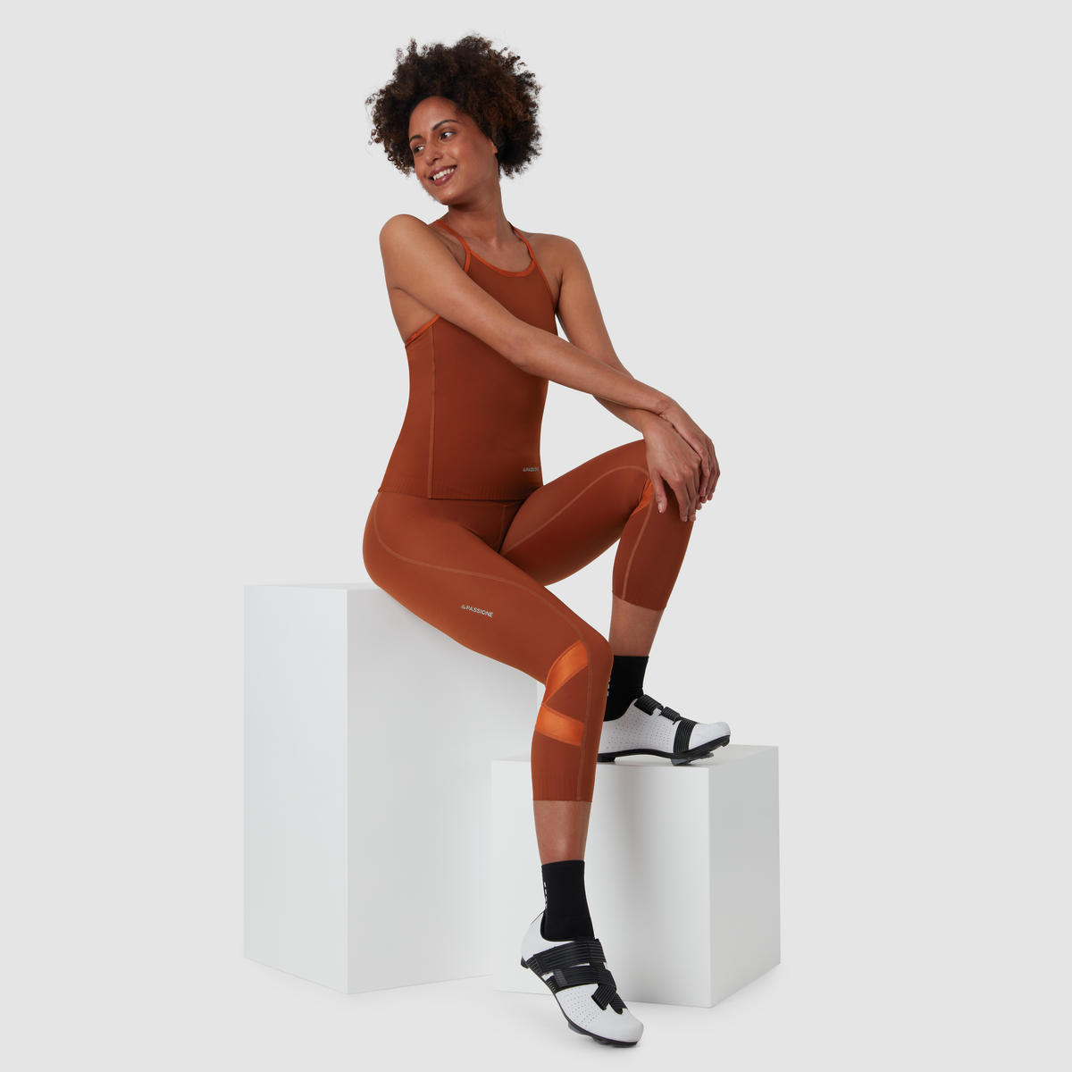 Maglia smanicata donna La Passione Flow - Terracotta La Passione