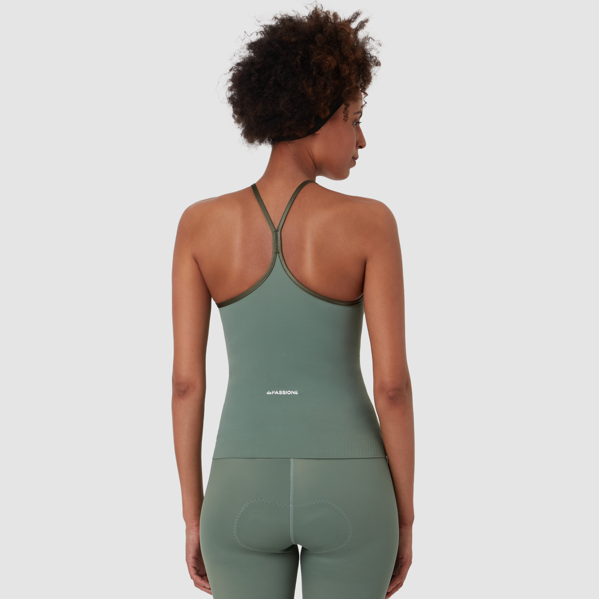 Maglia smanicata donna La Passione Flow - Verde militare La Passione