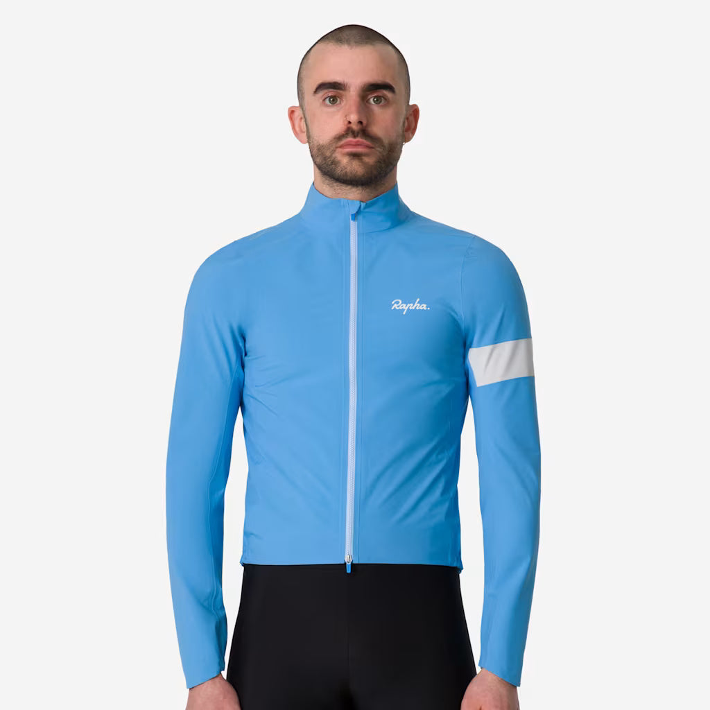 Mantellina Rapha Core Rain - Azzurro Rapha
