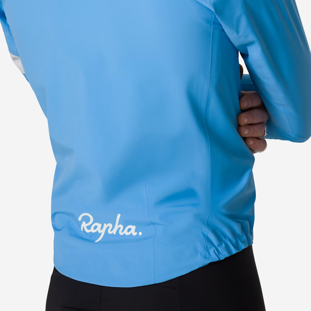 Mantellina Rapha Core Rain - Azzurro Rapha