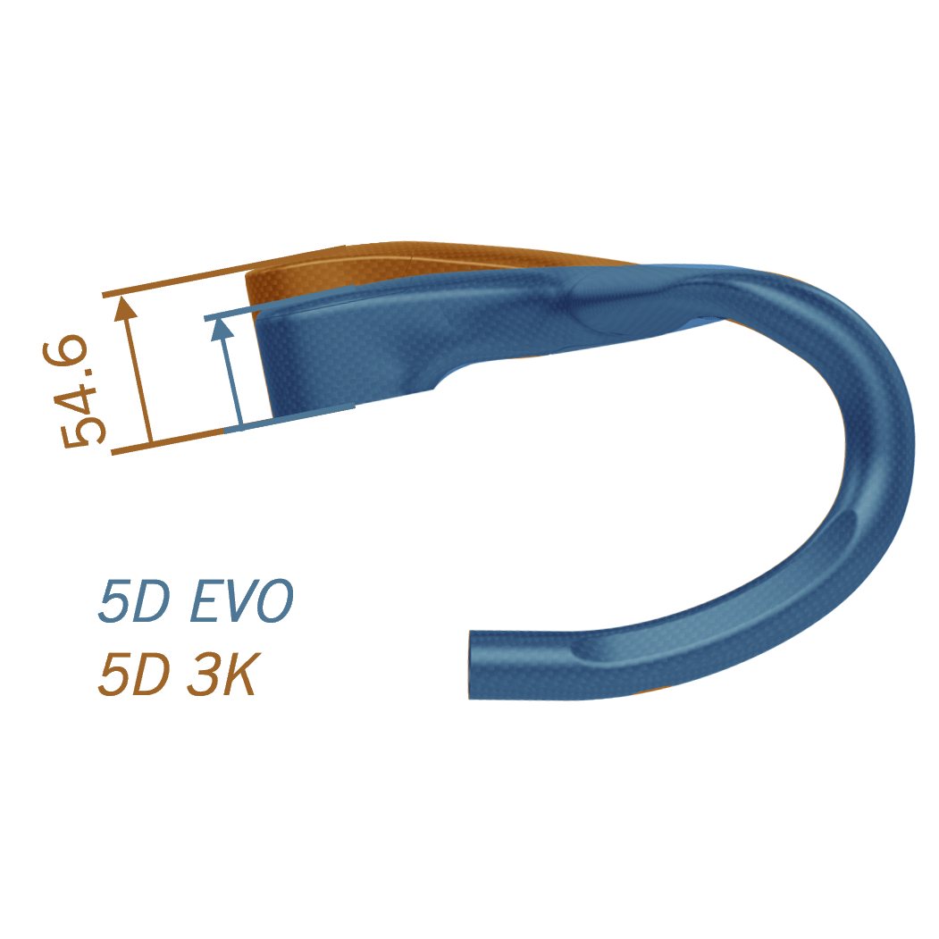 Manubrio integrato Vision Metron 5D ACR EVO 380 mm B4 - Nero Vision