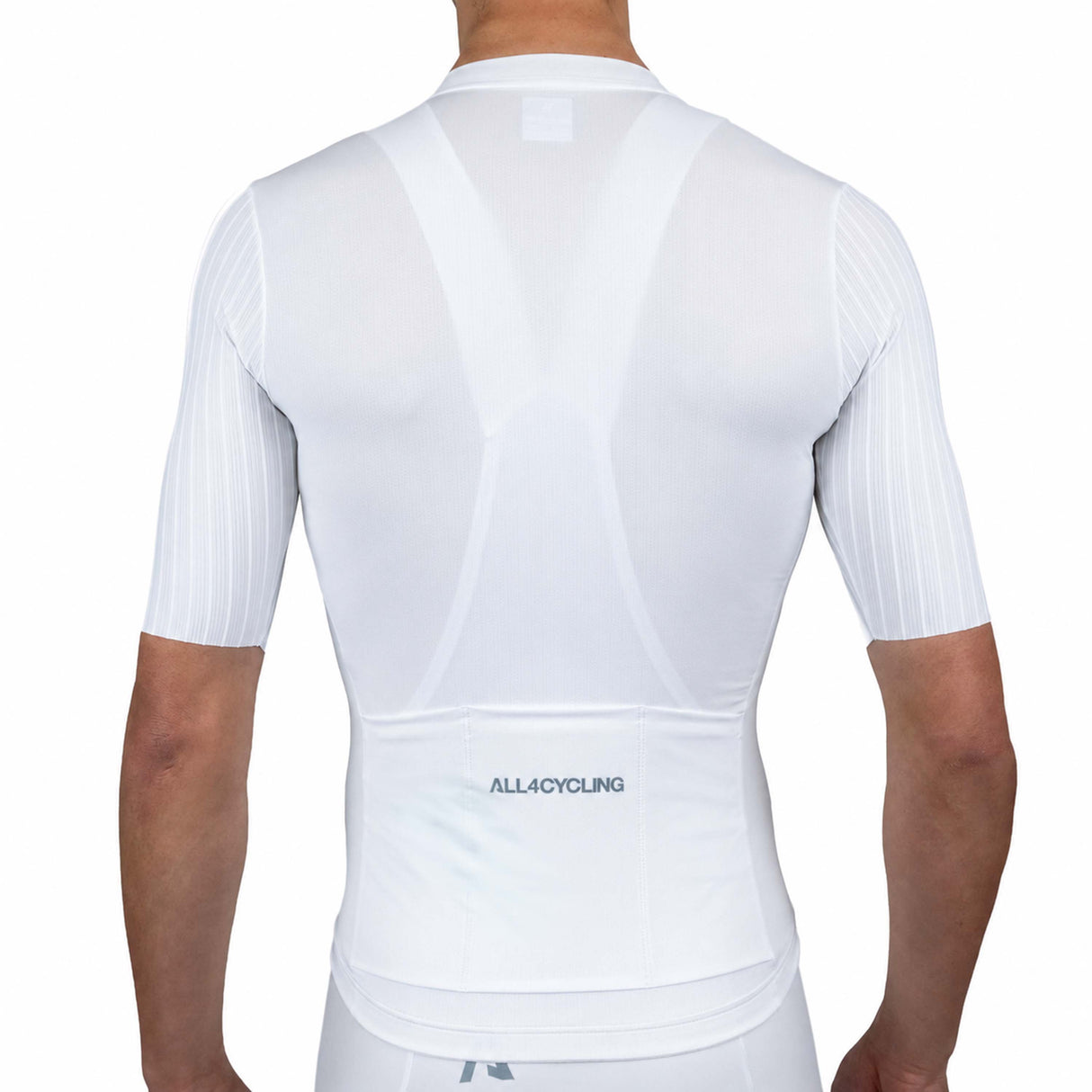 Maglia All4cycling Race Color - Bianco
