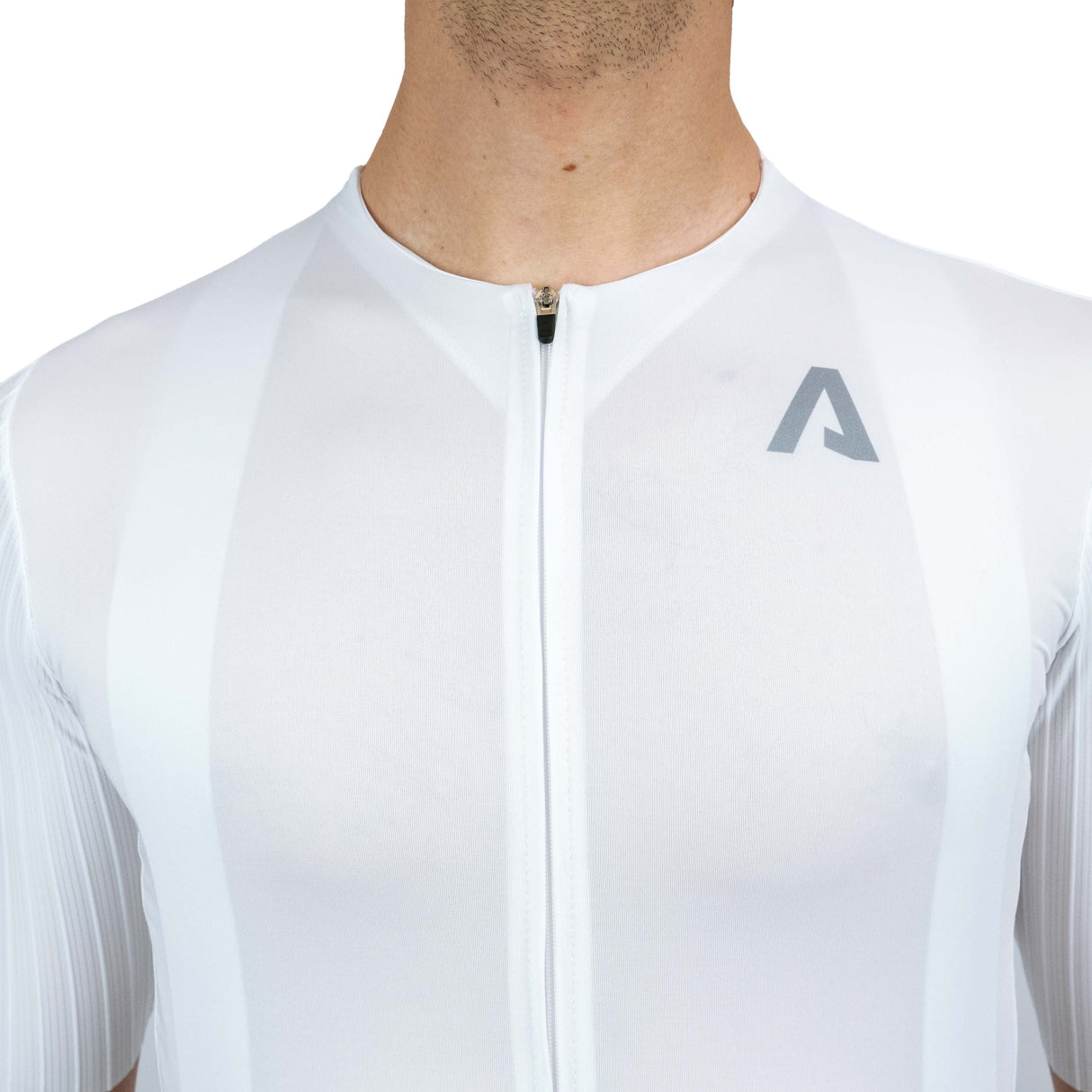 Maglia All4cycling Race Color - Bianco