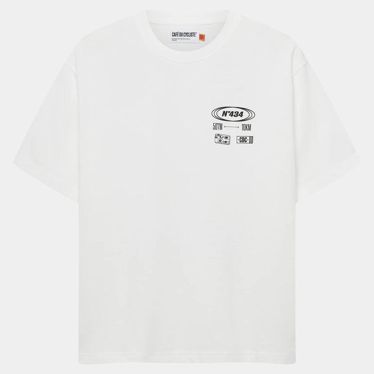 T-Shirt Cafe du Cycliste Col D'Eze - Bianco
