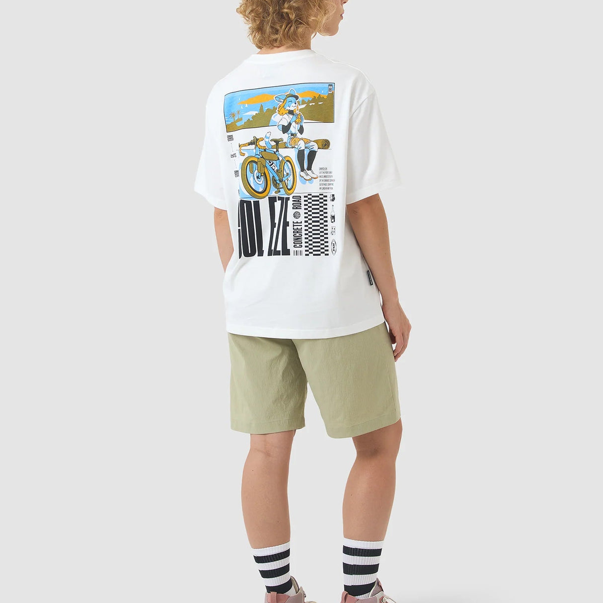 T-Shirt Cafe du Cycliste Col D'Eze - Bianco
