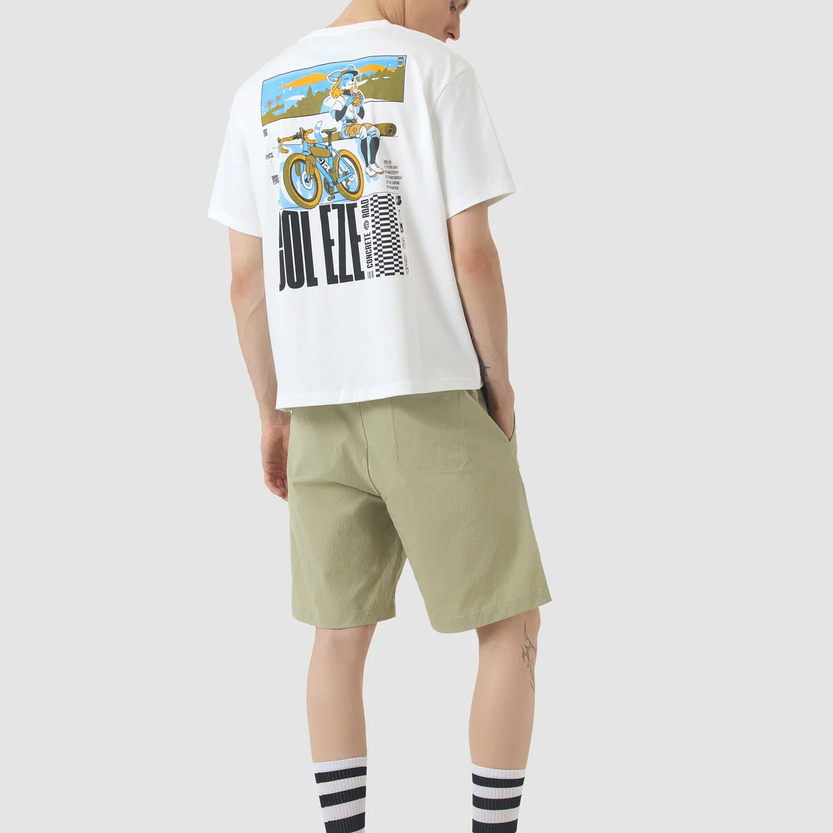 T-Shirt Cafe du Cycliste Col D'Eze - Bianco