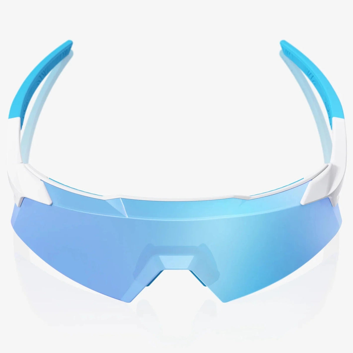 100% Aerocraft Brille - Matte White HiPER Blue Mirror