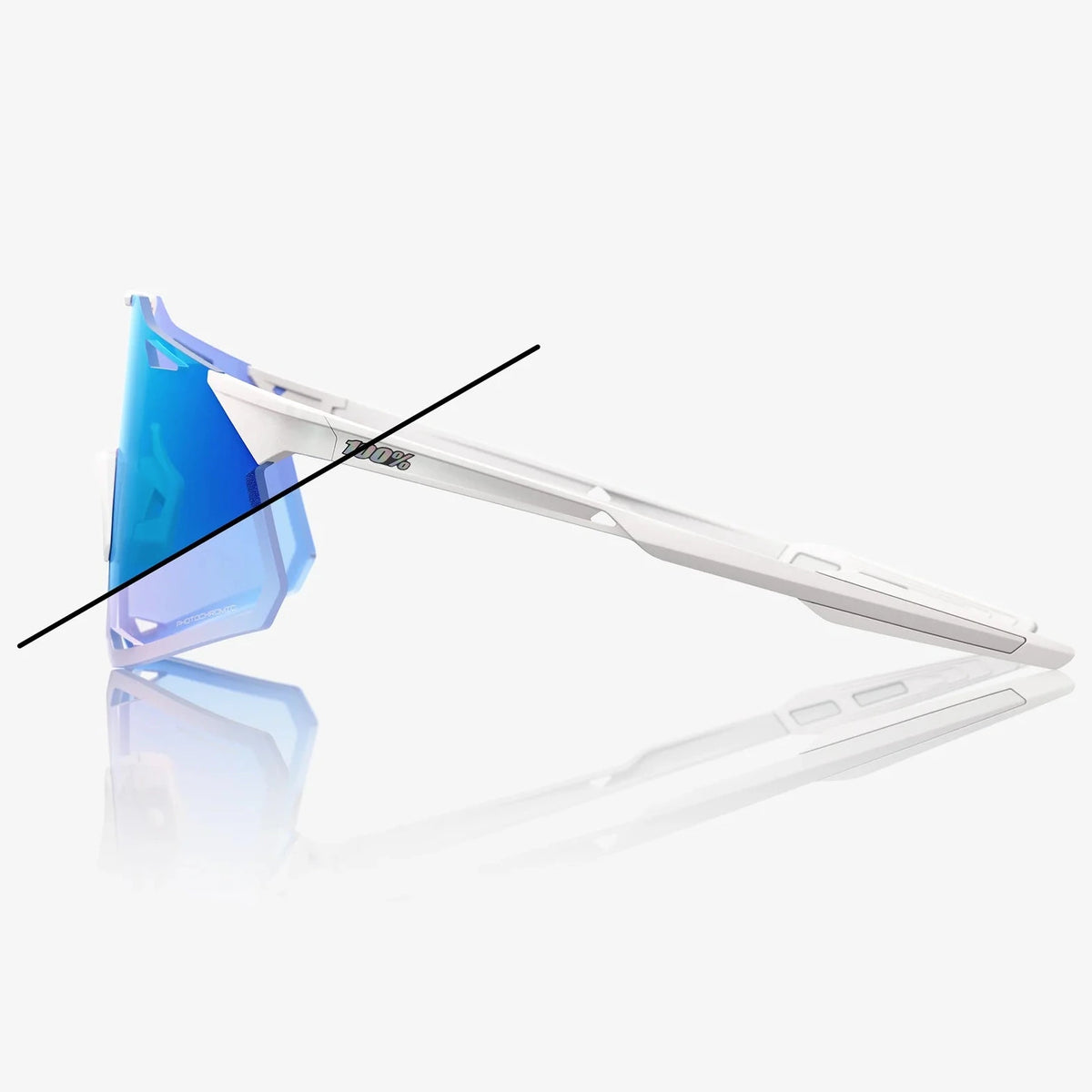 100% Hypercraft Brille - Bastille Blue Mirror Photochromic