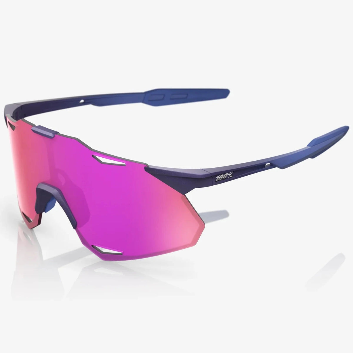 Lunettes 100% Hypercraft XS - Satin Storm Metallic Purple Multilayer Mirror