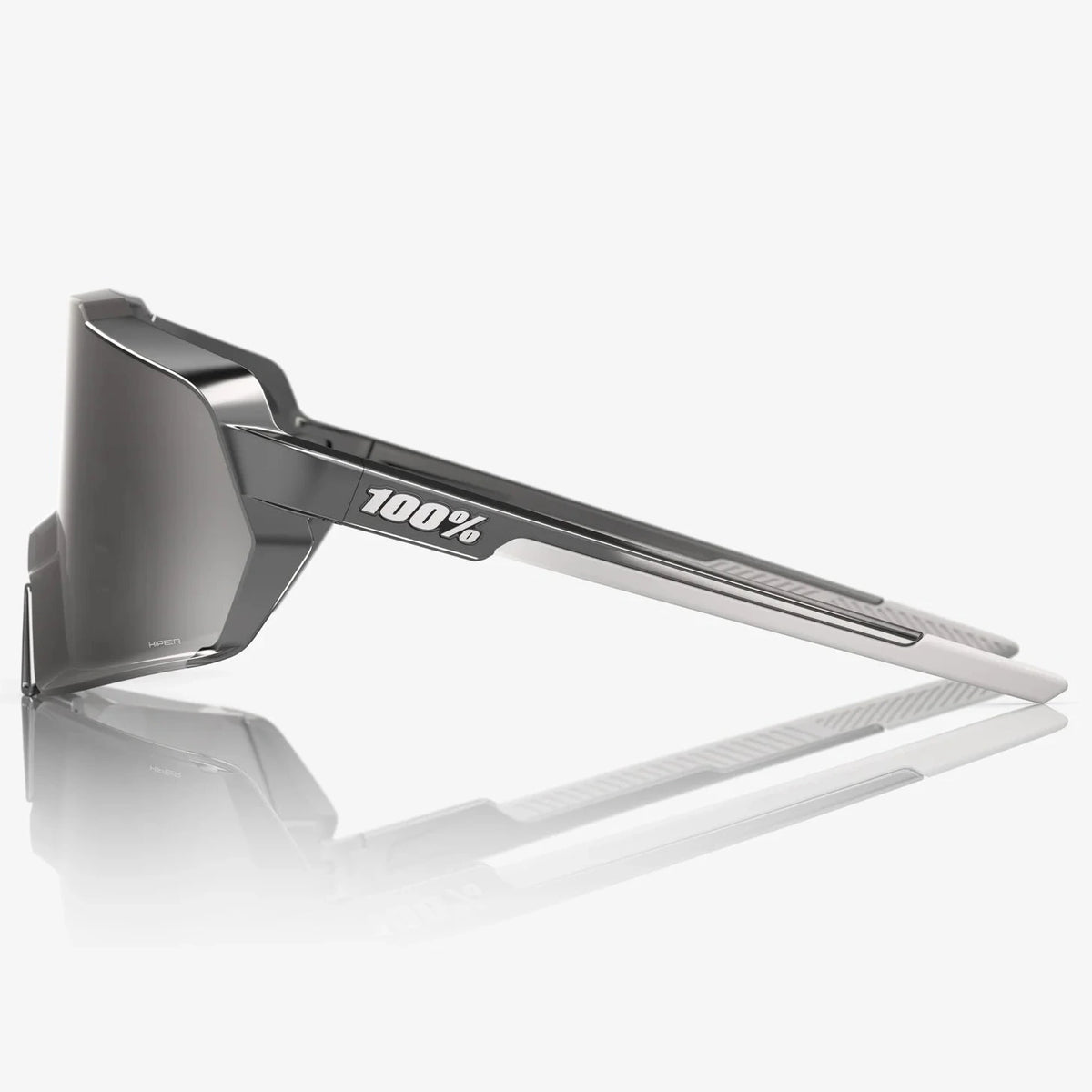 100% Korbin Brille - Gloss Black Chrome HiPER Silver Mirror