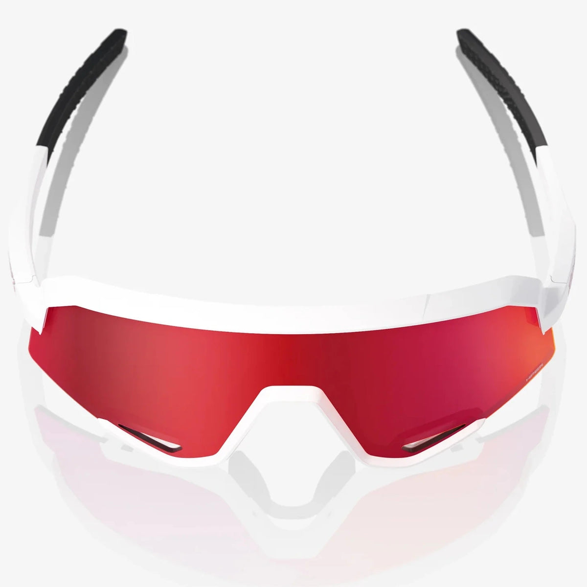 100% Slendale Brille - Matte White HiPER Red ML Mirror