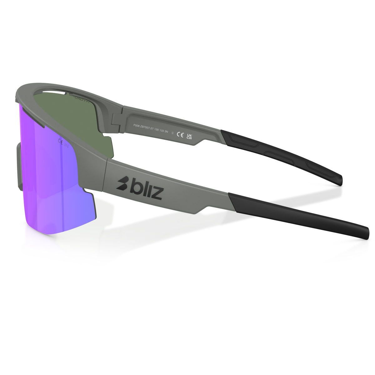 Gafas Bliz Matrix Small - Matte Grey Smoke W Purple Multi