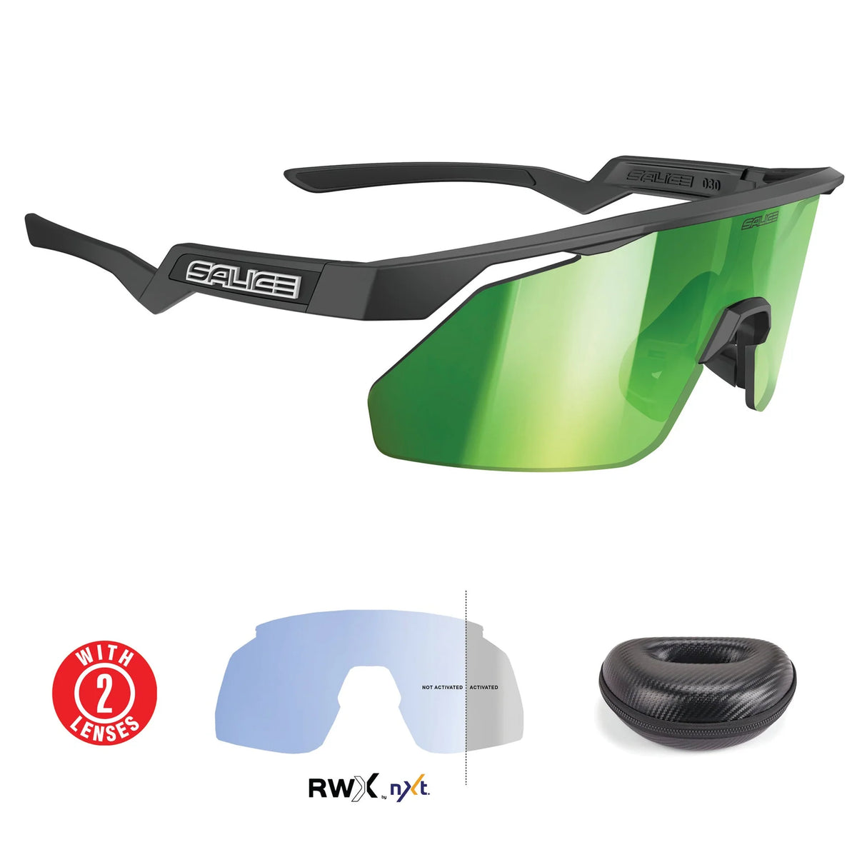 Gafas Salice 030 RWX - Negro RW Verde