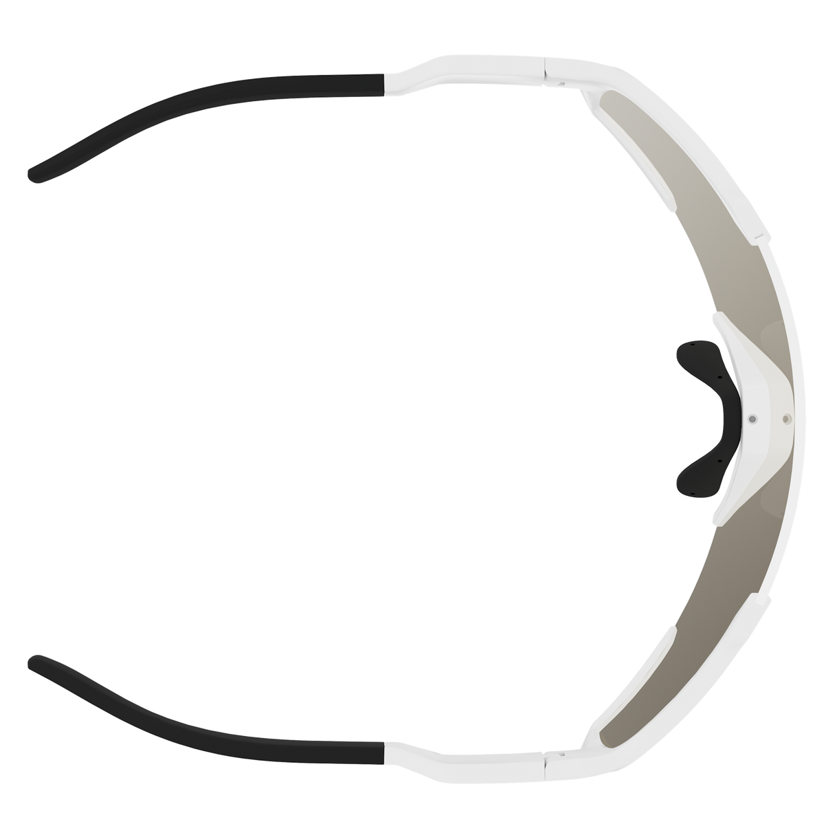 Scott Shield Compact Glasses - White Matt Amp Light Sensitive Gold Chrome
