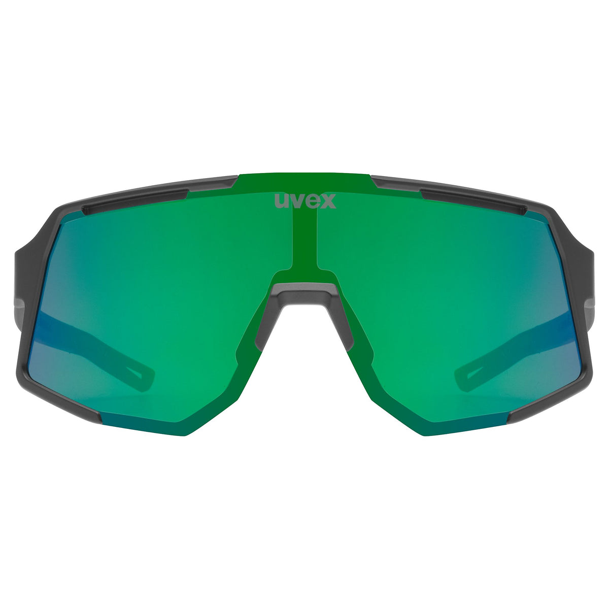 Uvex Sequenze Glasses - Black Matte Mirror Green