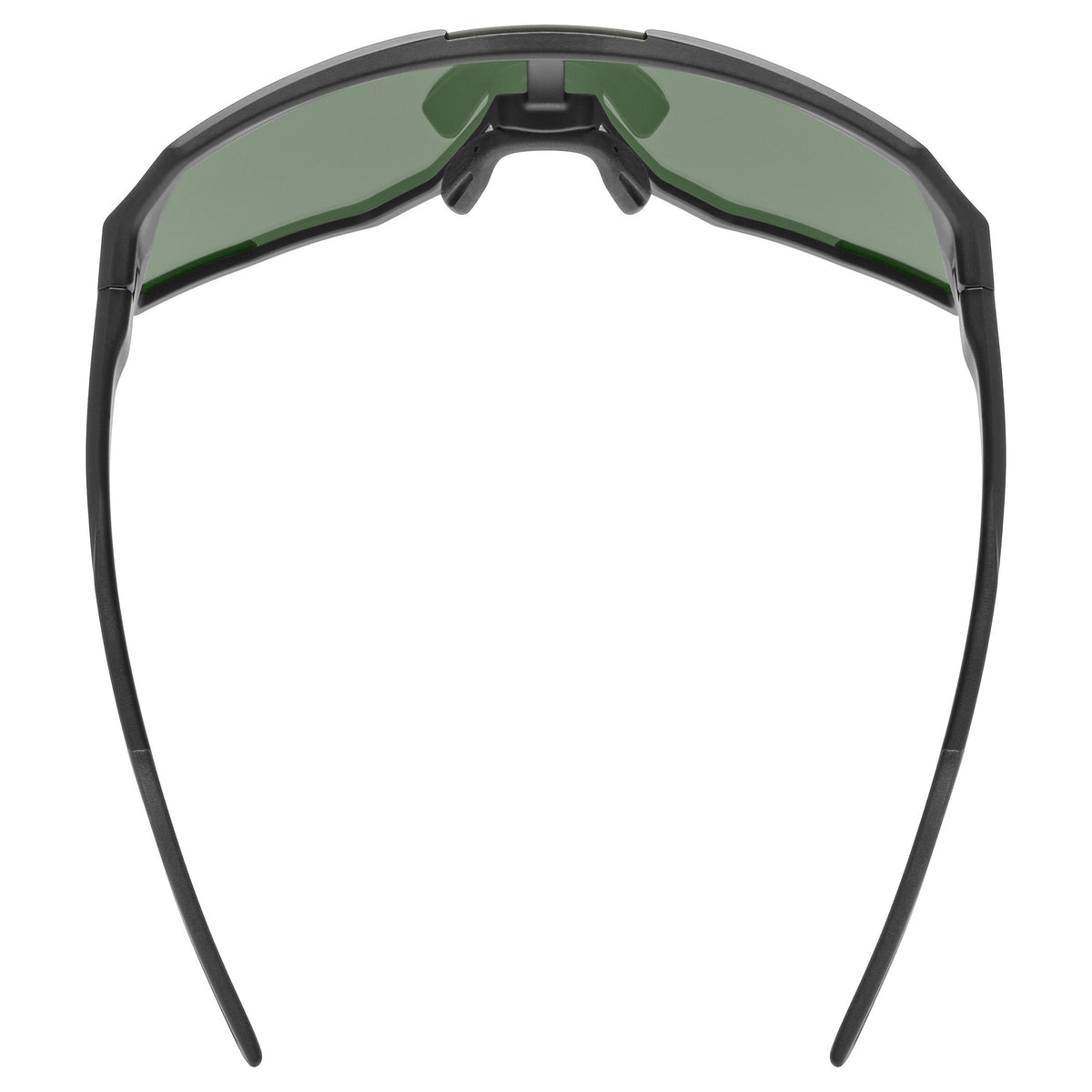Uvex Sequenze Glasses - Black Matte Mirror Green