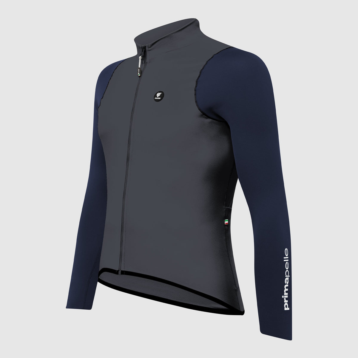 Maglia maniche lunghe Pissei Primapelle Bicolor - Grigio blu