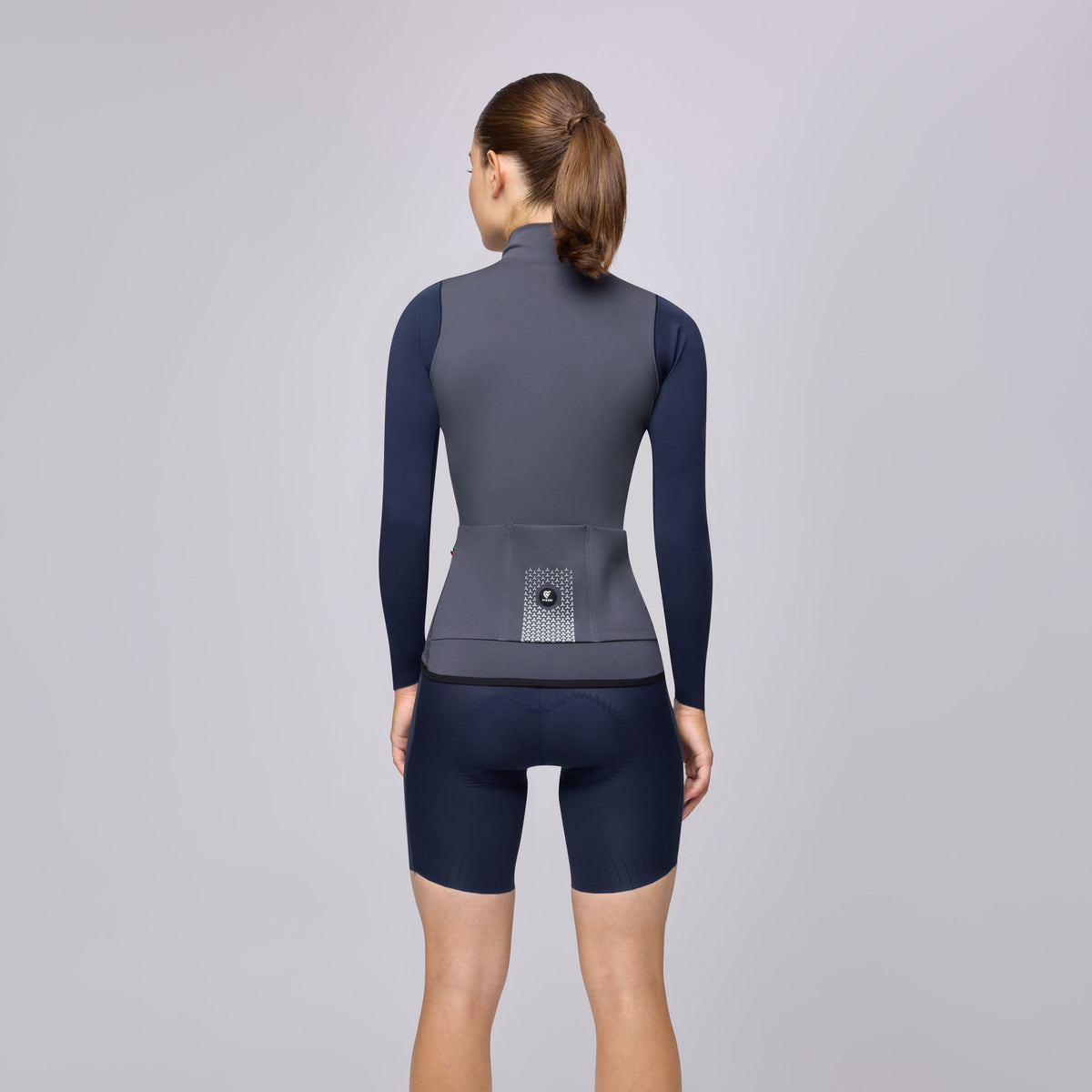 Maglia maniche lunghe Pissei Primapelle Bicolor - Grigio blu
