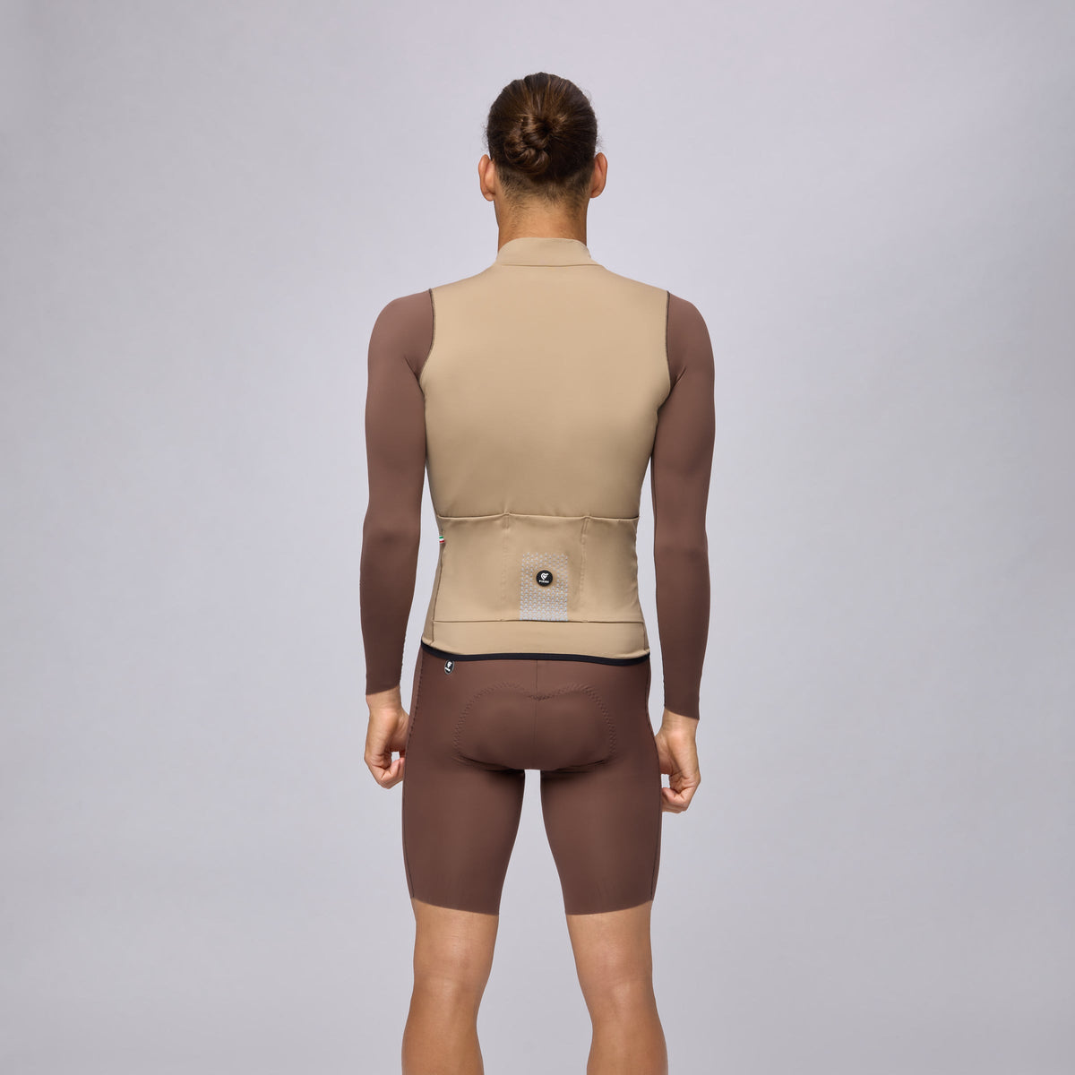 Jersey Pissei Primapelle Bicolor long sleeves - Clay espresso