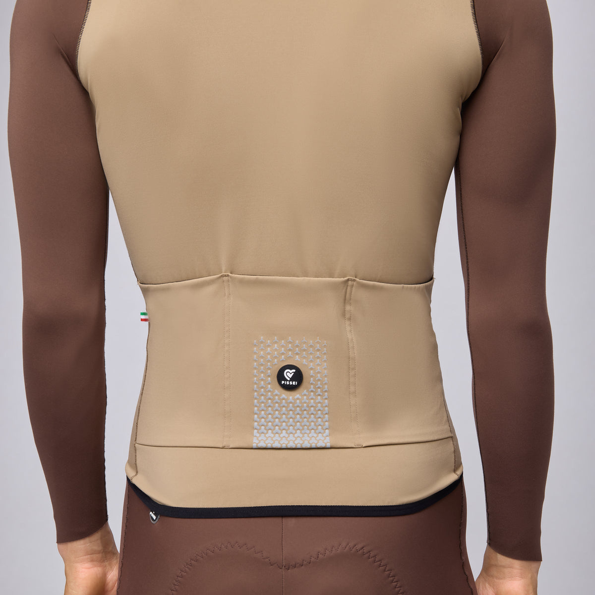 Jersey Pissei Primapelle Bicolor long sleeves - Clay espresso