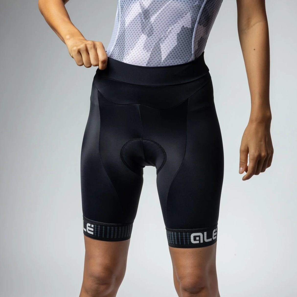 Pantaloncini donna Ale Pragma Traguardo 2.0 - Nero bianco Ale