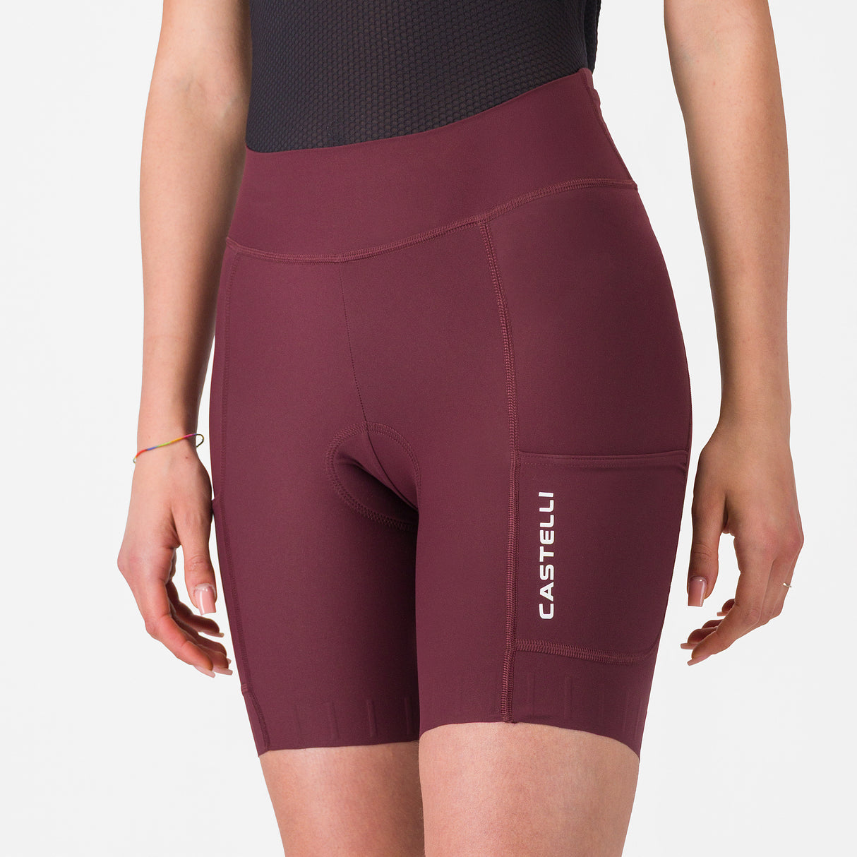 Pantaloncini donna Castelli Comfort Travel - Bordeaux Castelli