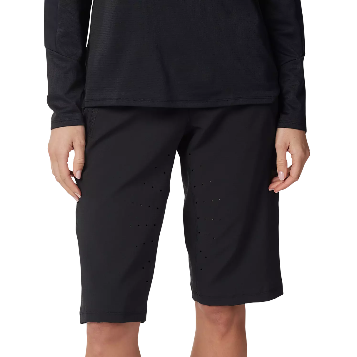 Pantaloncini mtb donna Defend - Nero Fox