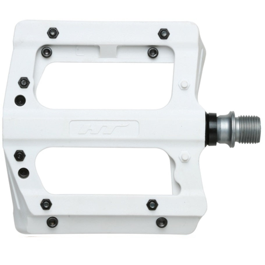 Pedali flat HT PA12A - Bianco HT-Components
