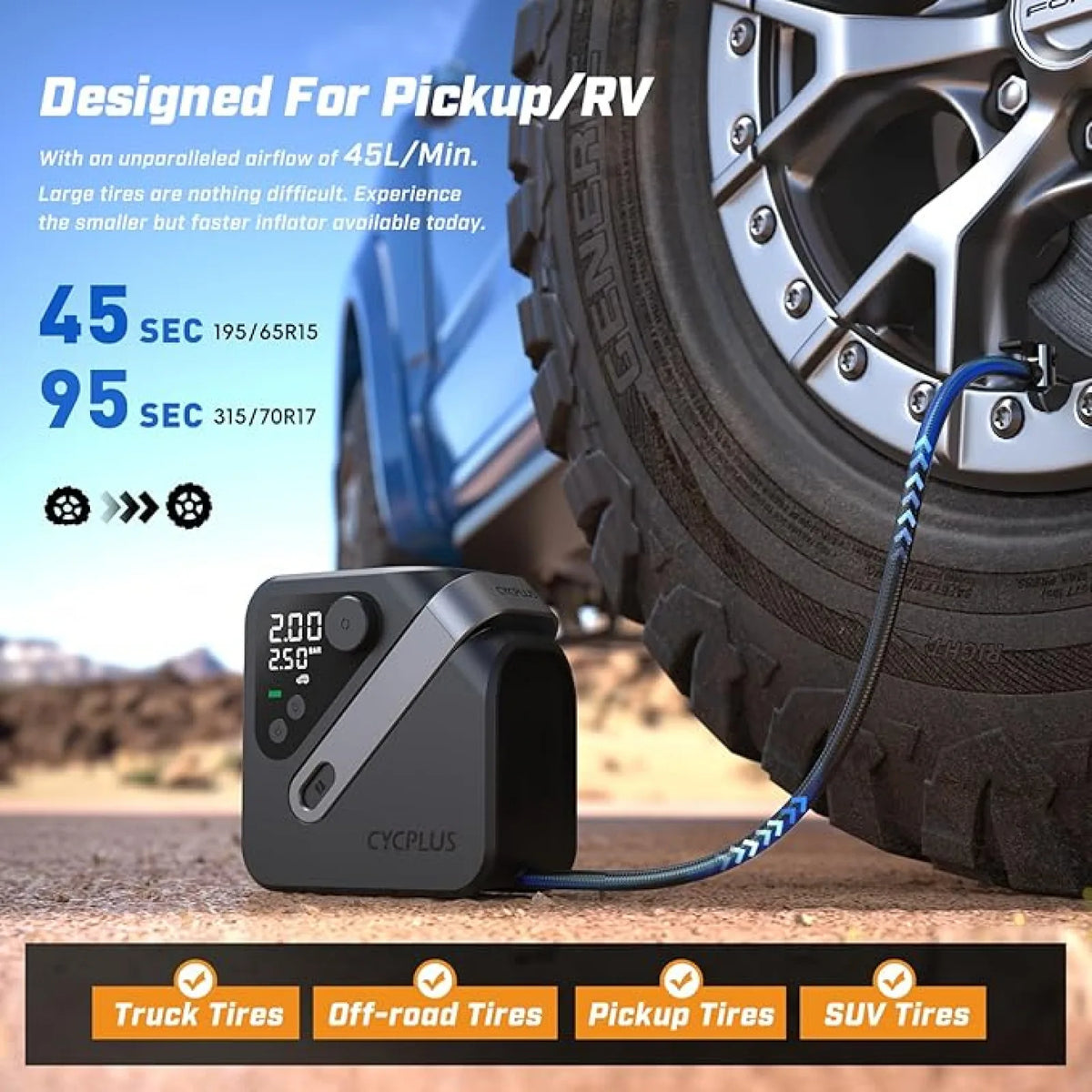 Pompa elettrica portatile Cycplus AL7 Cycplus