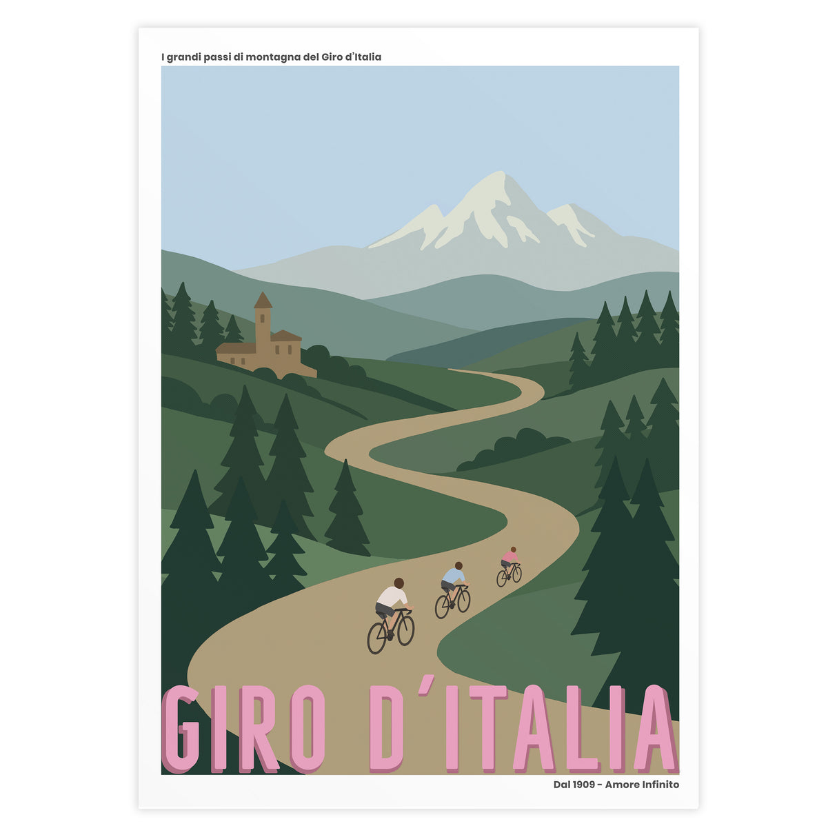 Póster Giro d'Italia - I Grandi Passi Giro d'Italia