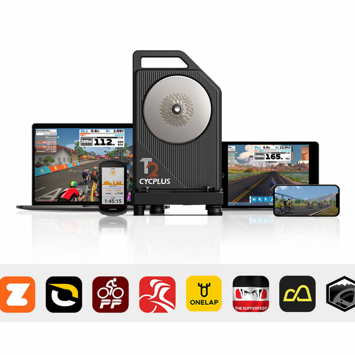 Rouleau Cycplus T2 Smart Bike Trainer