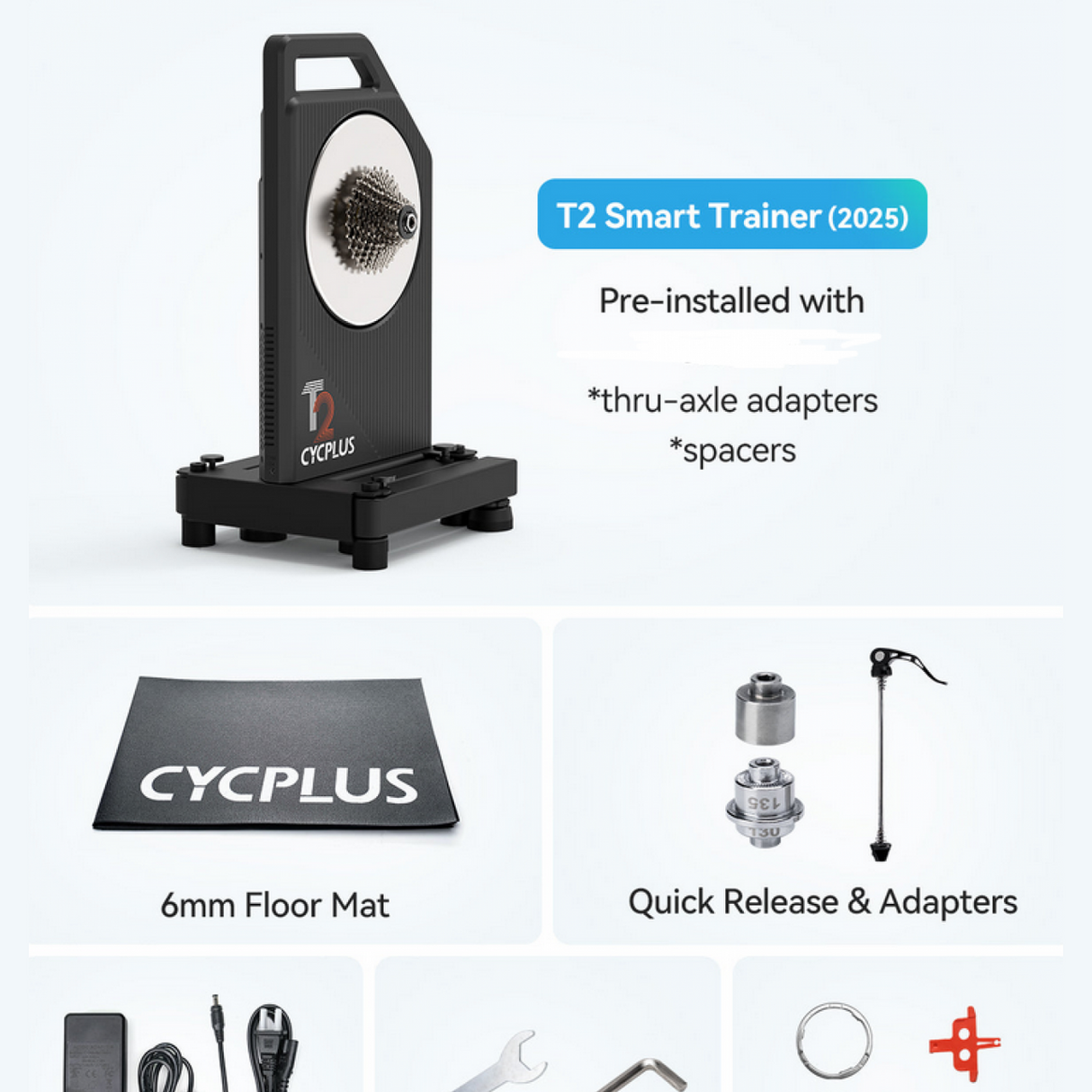 Rouleau Cycplus T2 Smart Bike Trainer