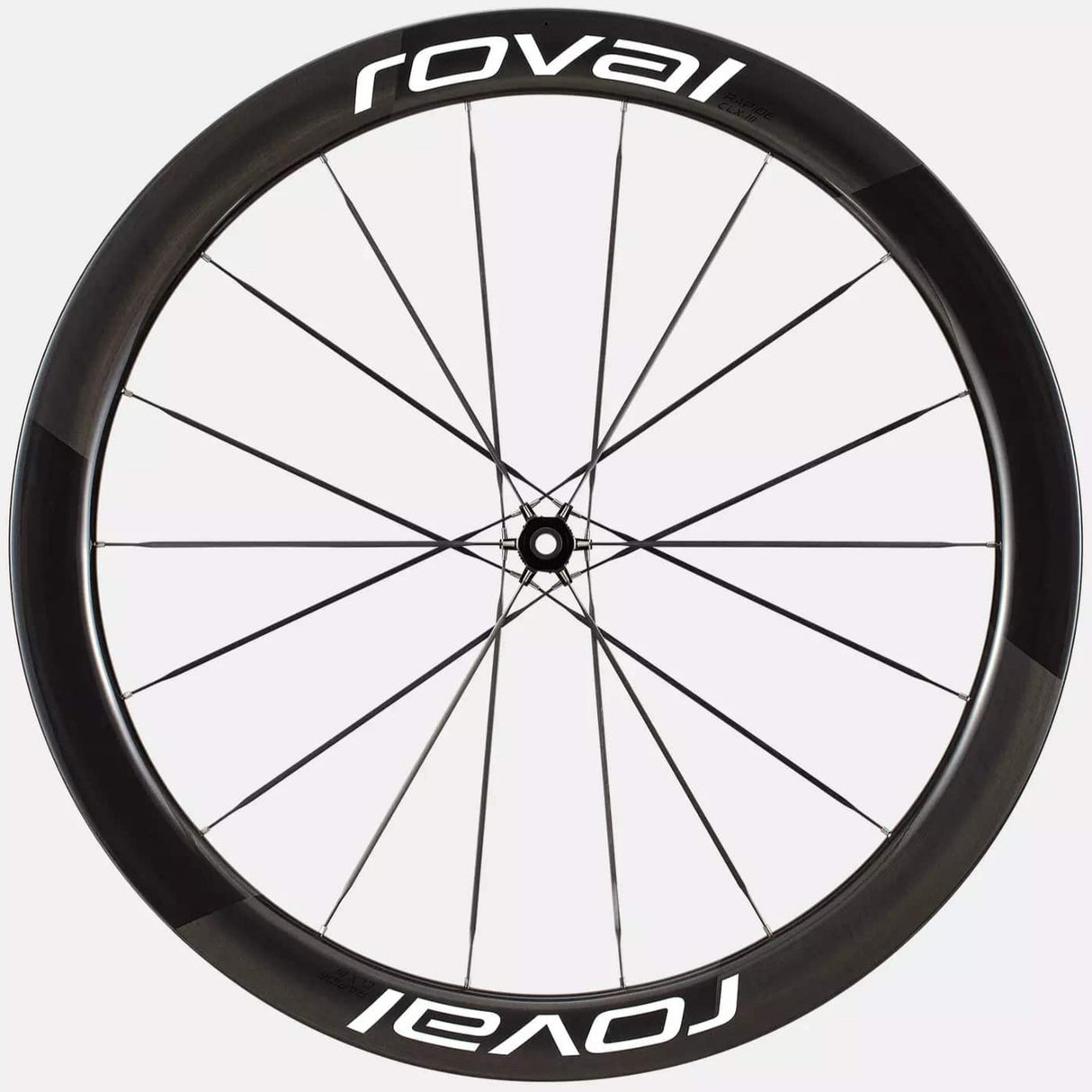 Ruota anteriore Roval Rapide CLX 3 Disc - Nero bianco Roval