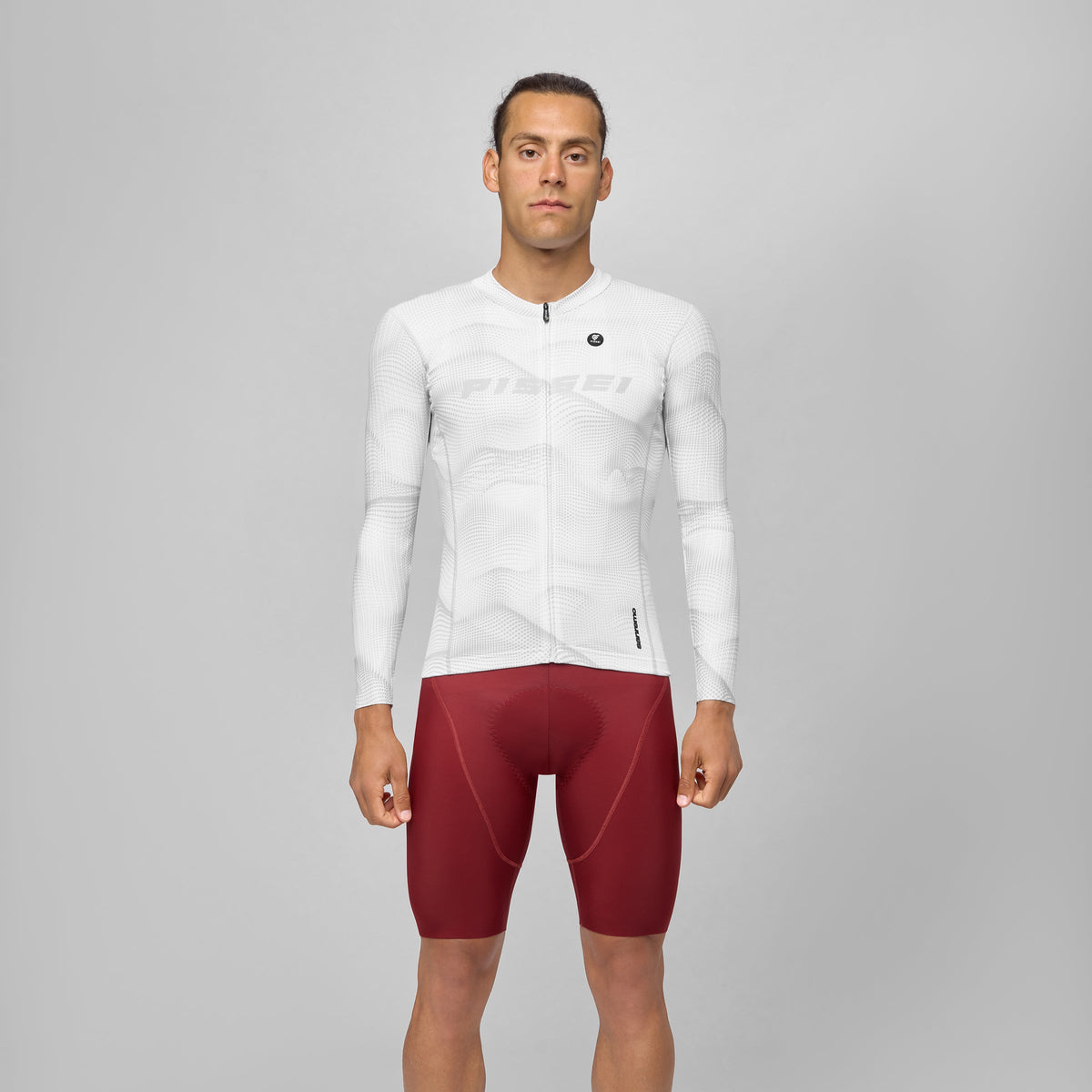 Maglia maniche lunghe Pissei Sanremo - Bianco grigio