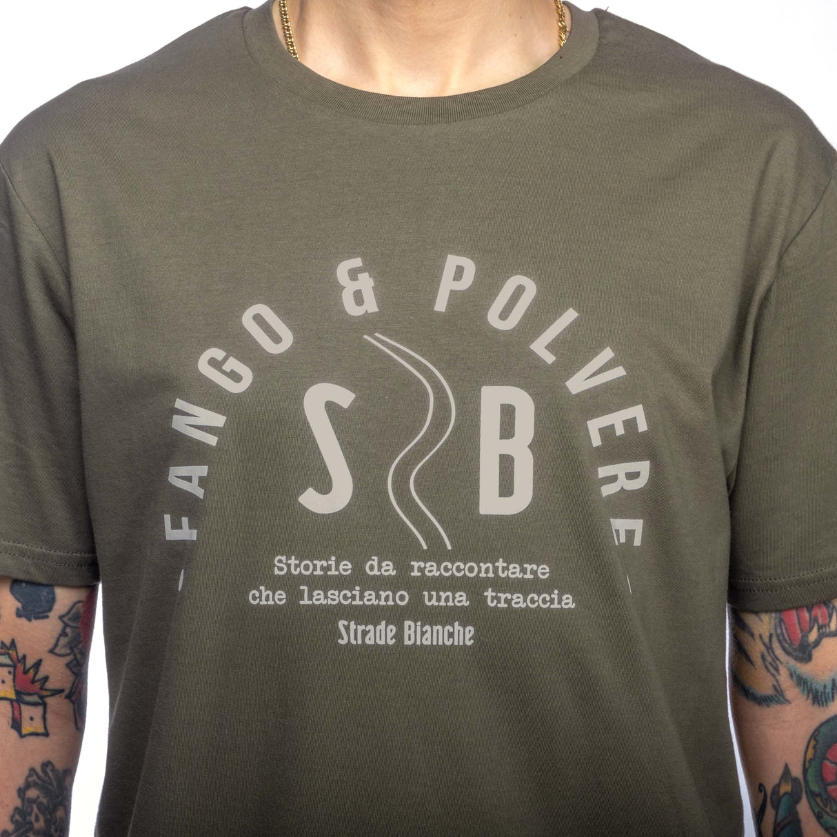 T-Shirt Strade Bianche - Fango e polvere