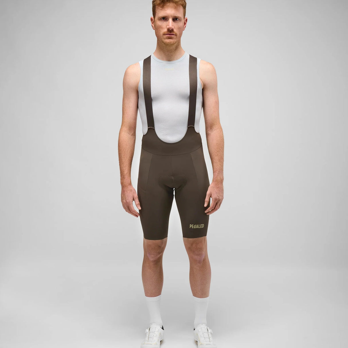Cuissard à bretelles Pedaled Element Lightweight - Marron