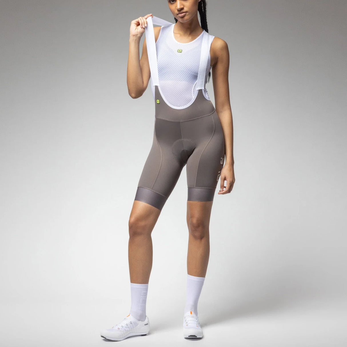 Cuissard à bretelles femme Ale PR-E Magic Colour - Gris