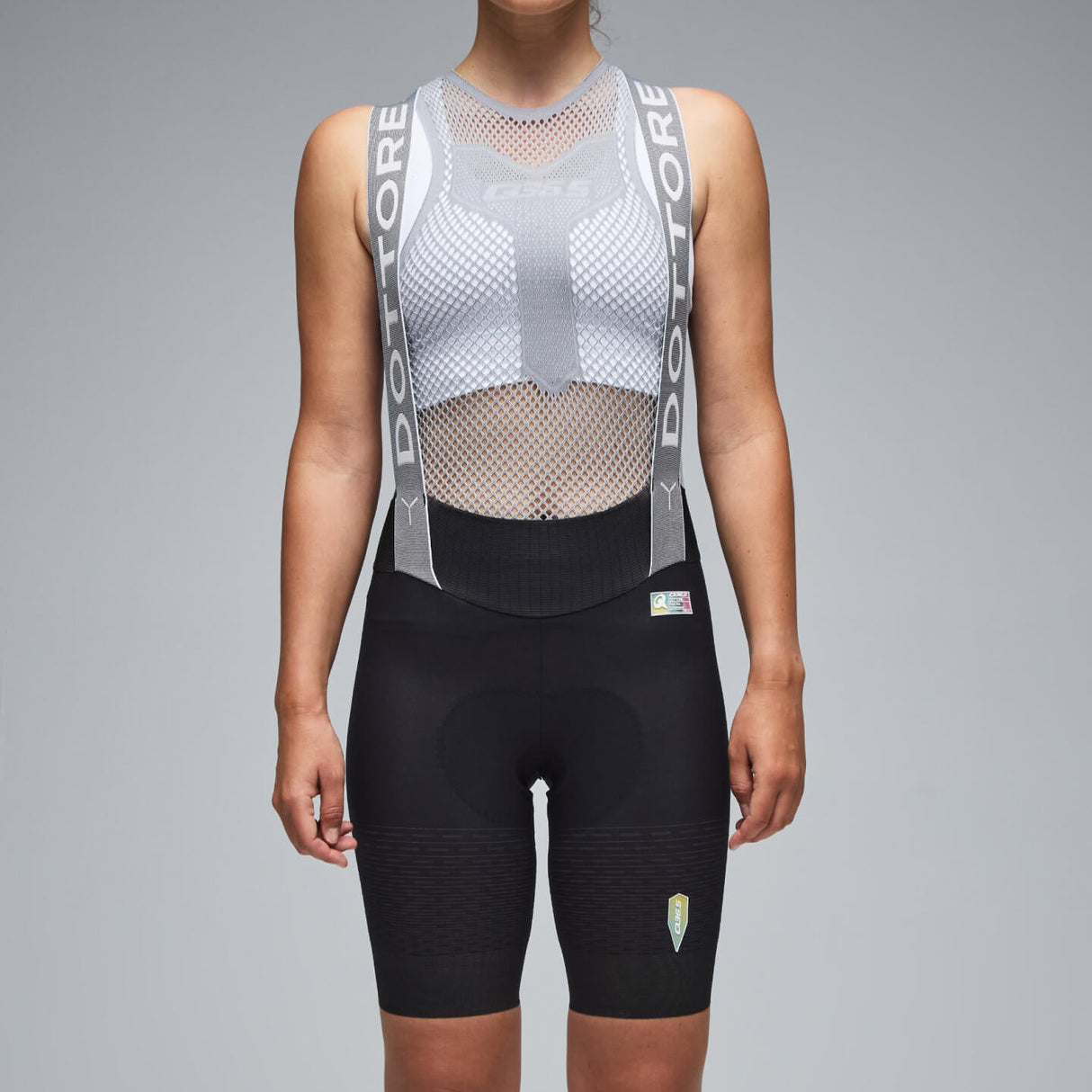 Q36.5 Dottore Clima women bib shorts - Black grey