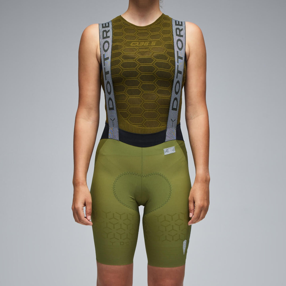 Q36.5 Dottore Pro woman bib shorts - Green