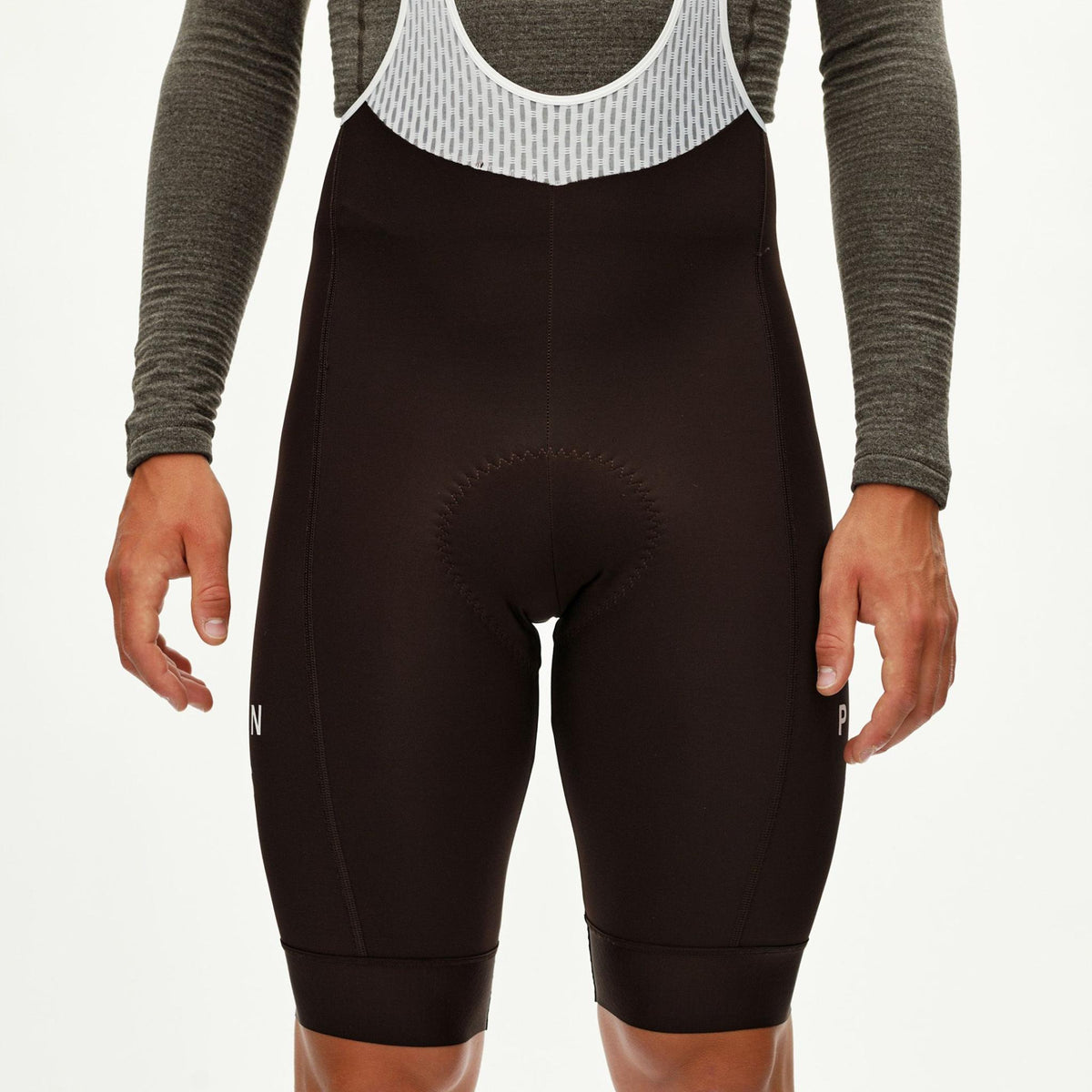 Bib shorts Pas Normal Studios Mechanism Thermal - Brown