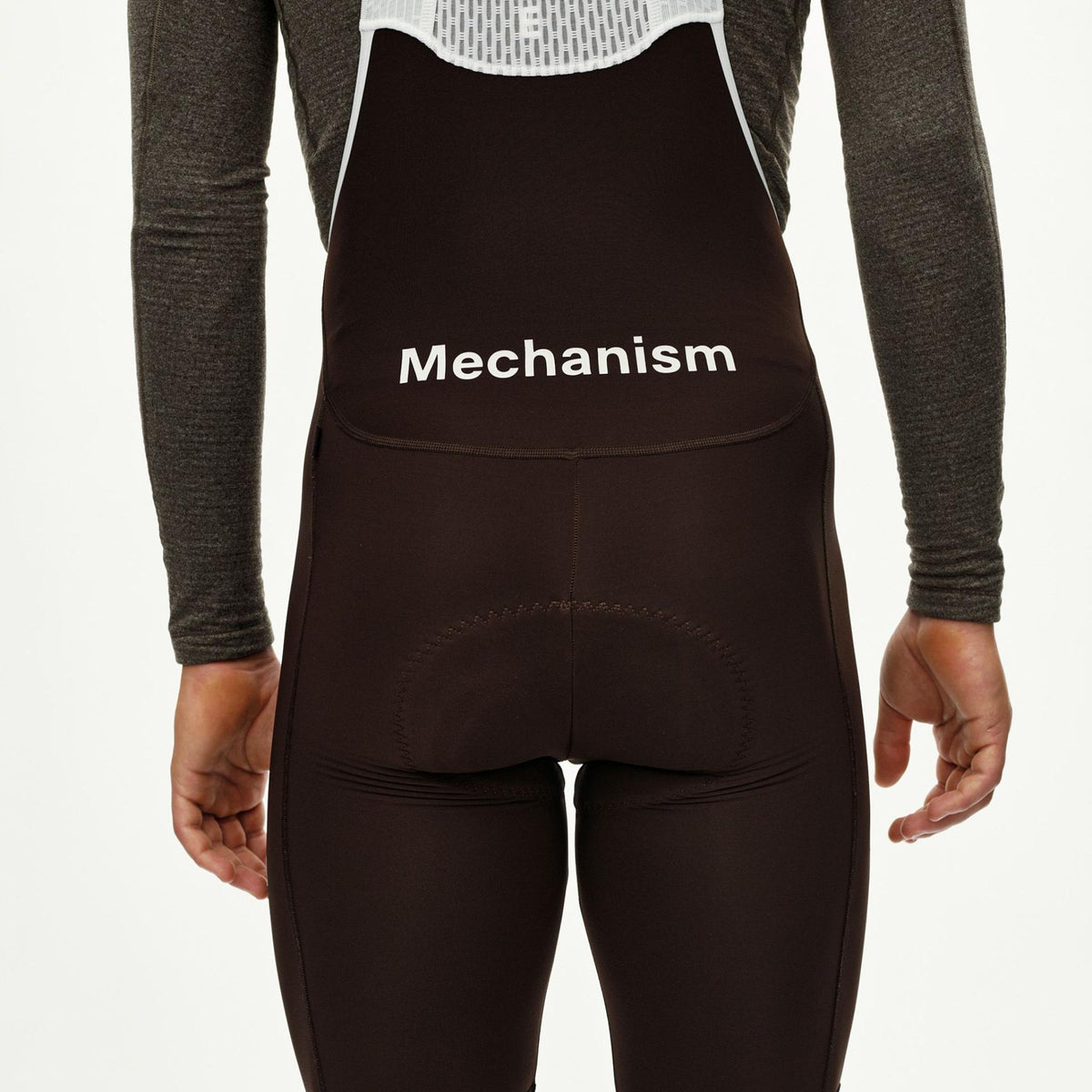 Bib shorts Pas Normal Studios Mechanism Thermal - Brown