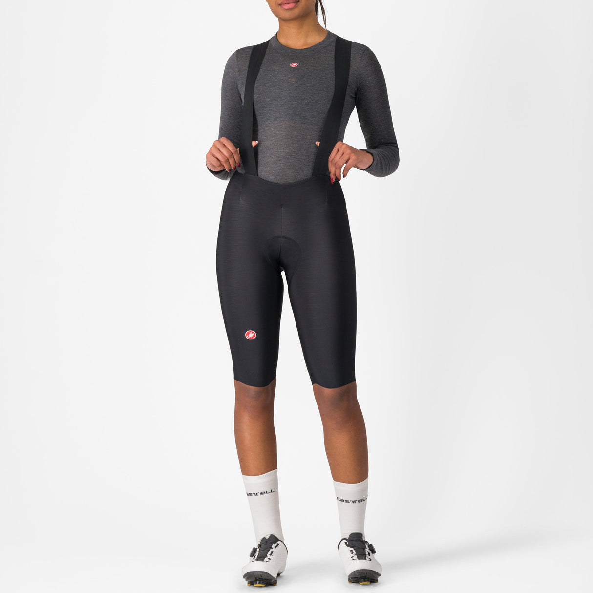 Salopette termica donna Castelli Omloop DT - Nero Castelli