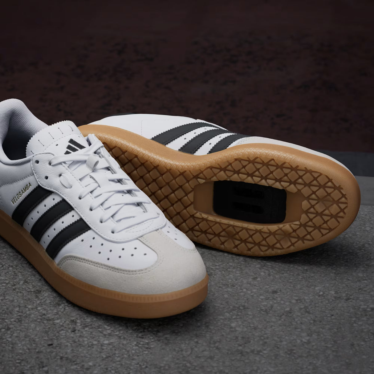 Scarpe Adidas Velosamba Leather - Bianco nero Adidas