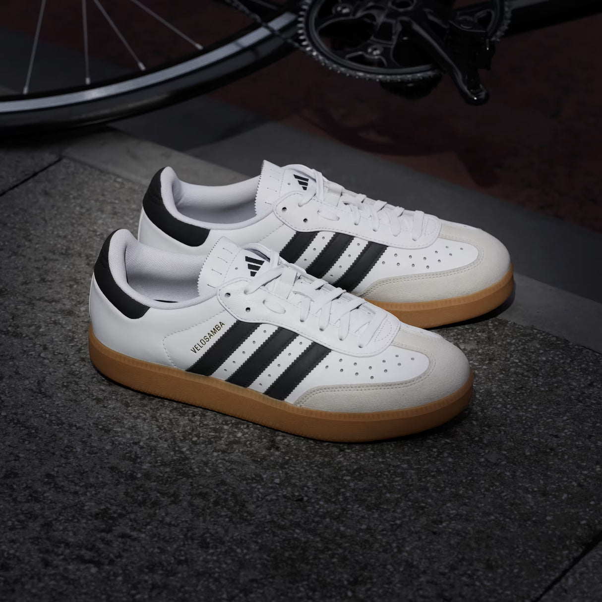 Scarpe Adidas Velosamba Leather - Bianco nero Adidas