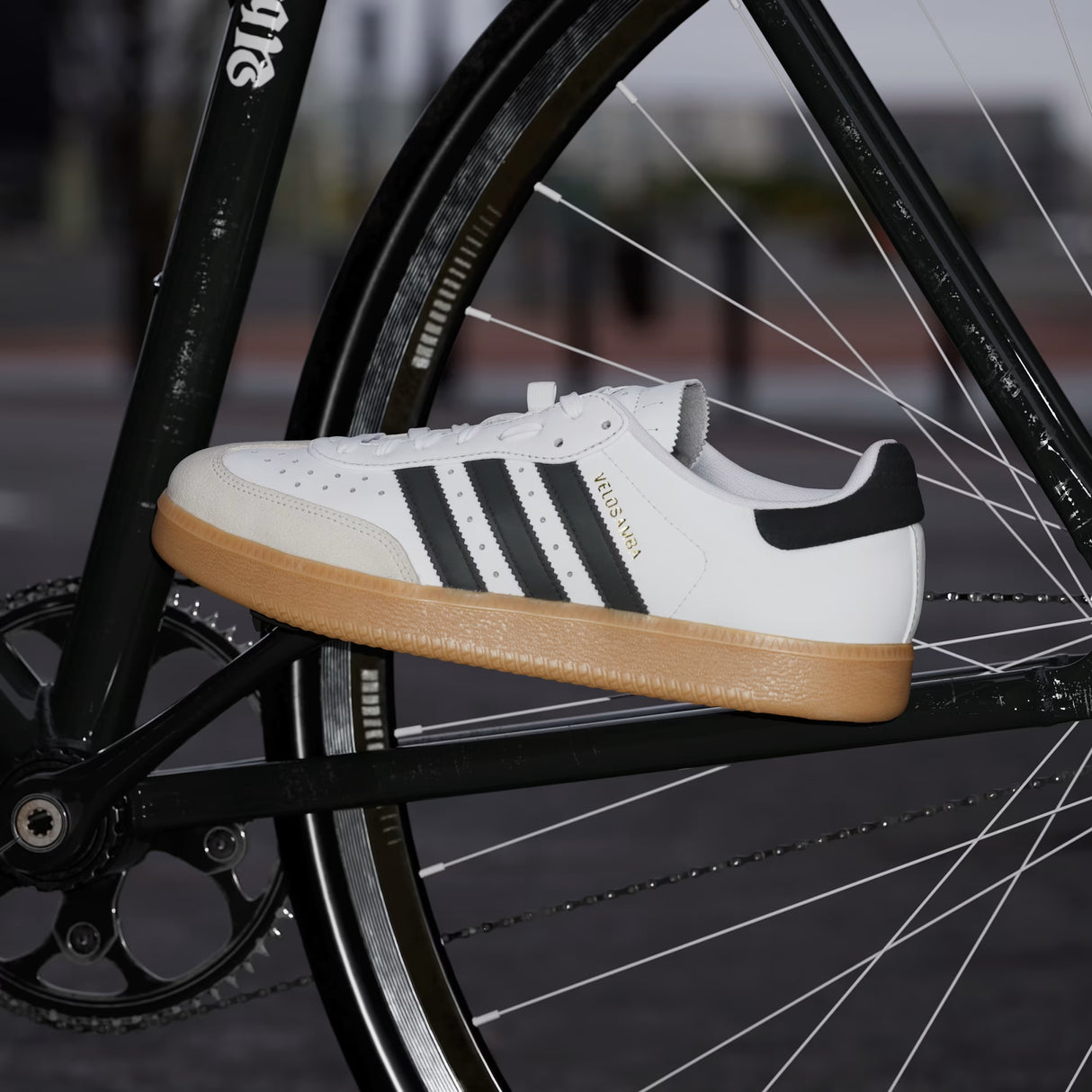 Scarpe Adidas Velosamba Leather - Bianco nero Adidas