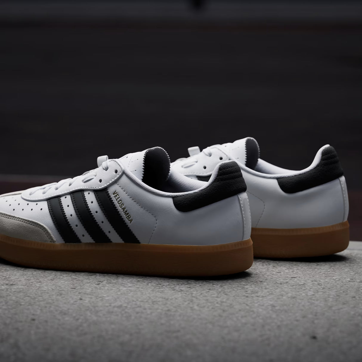 Scarpe Adidas Velosamba Leather - Bianco nero Adidas