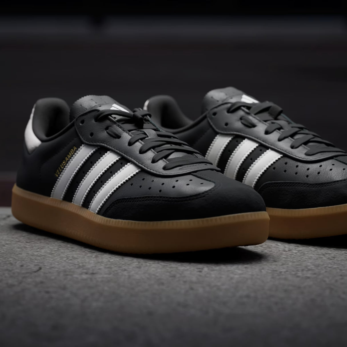Scarpe Adidas Velosamba Leather - Nero Adidas