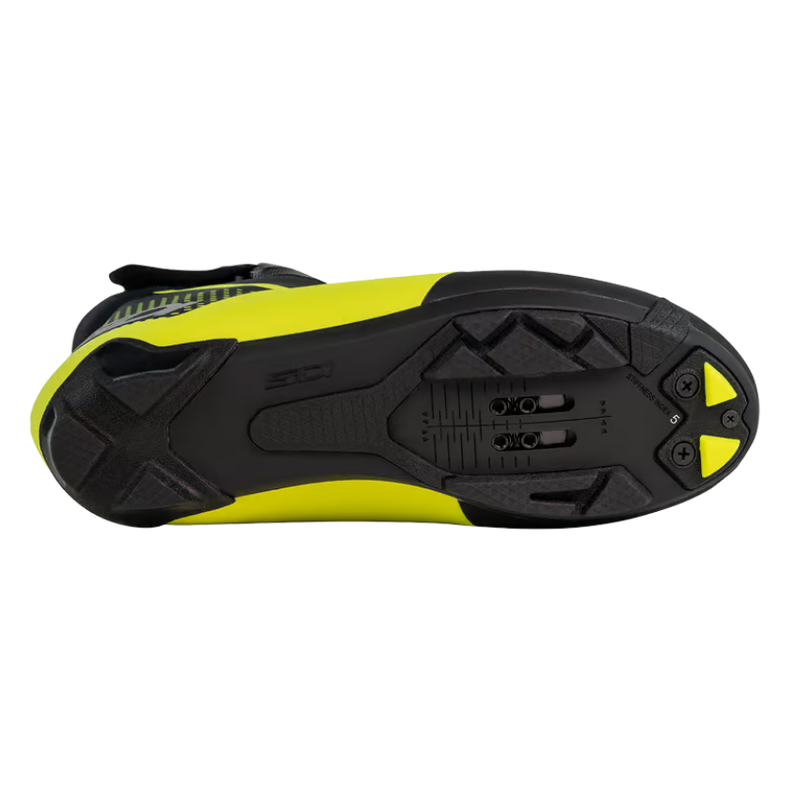 SIDI Algor Primaloft Cycling Boots - Black/Yellow Fluorescent Size 46