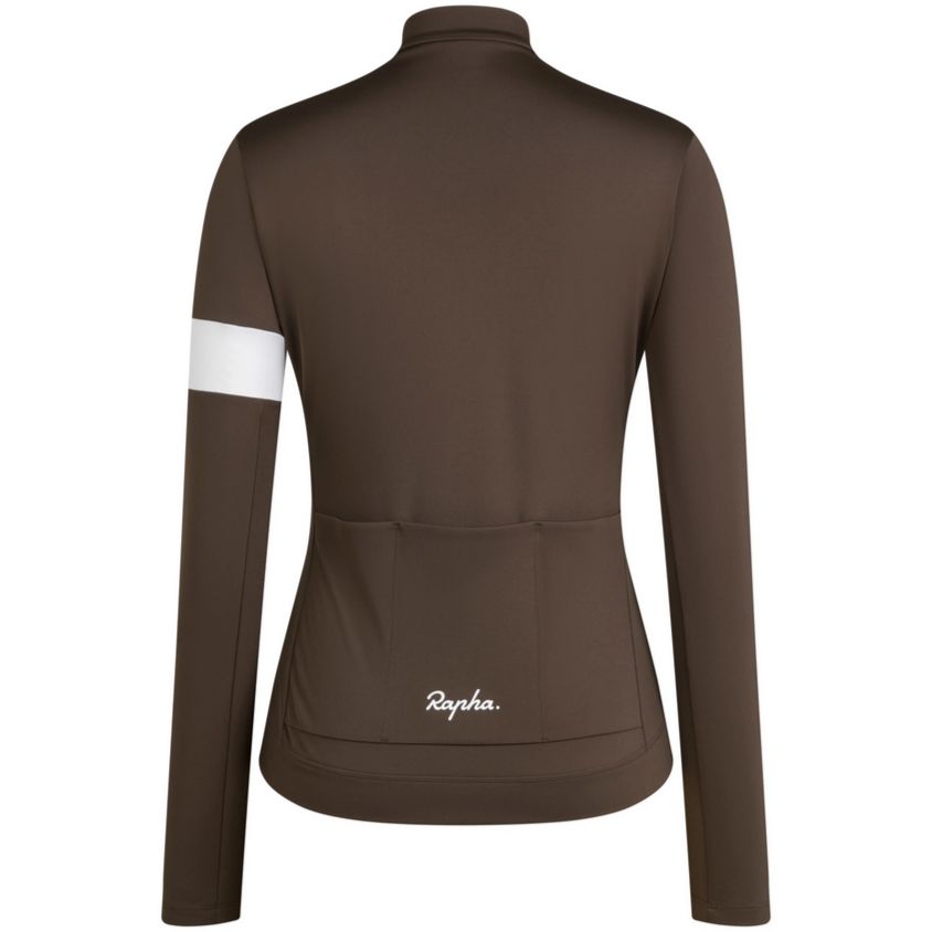 Maglia donna maniche lunghe Rapha Core - Marrone - O