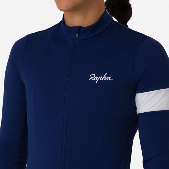 Maglia donna maniche lunghe Rapha Core - Blu scuro - I